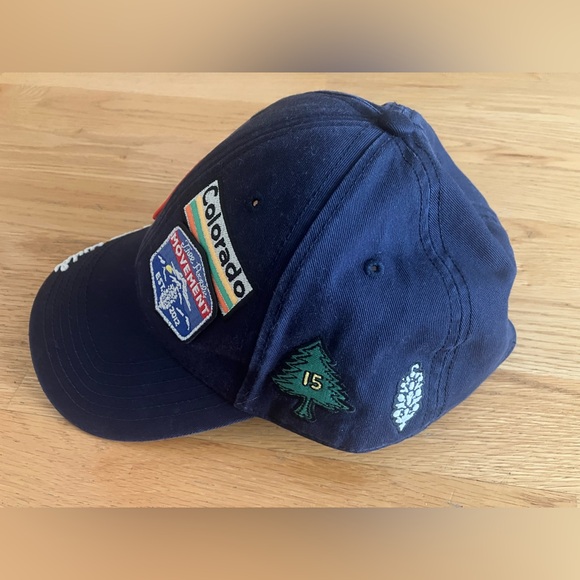 NWT FP Movement Free People Patchwork Baseball Hat Navy Anthropologie Lululemon - Picture 6 of 9